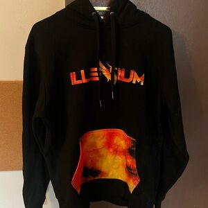 Black and Orange Tie Dye Illenium Unisex Sweatshirt